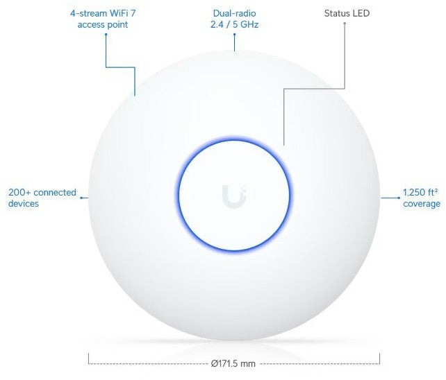 UniFi WiFi 7 Lite Meshable Access Point